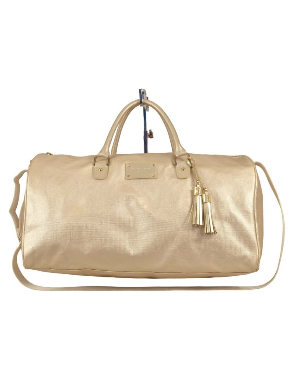 Michael Kors Shimmer Gold Carryall/Weekender Duffle Bag - Picture 3 of 11